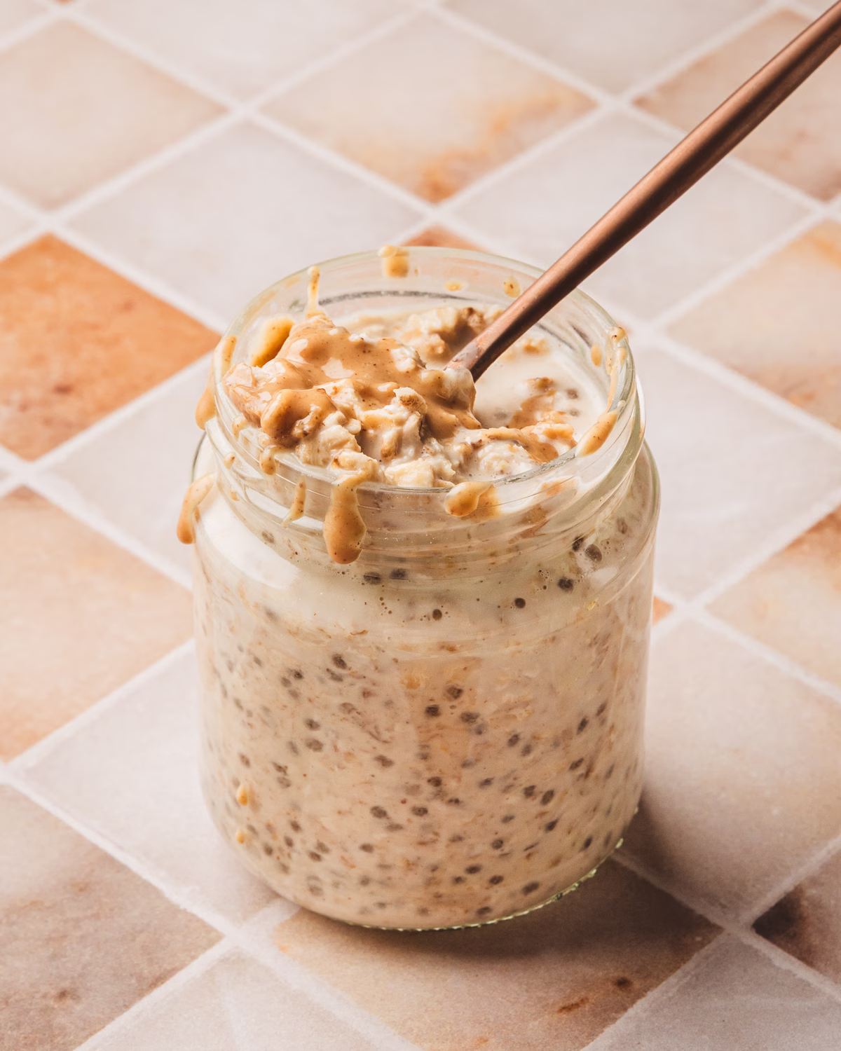 Creamy Peanut Butter Overnight Oats