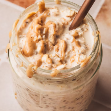Creamy Peanut Butter Overnight Oats