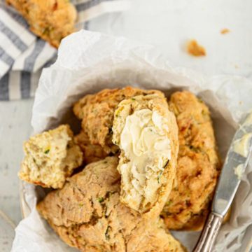 Zucchini Cheddar Scones