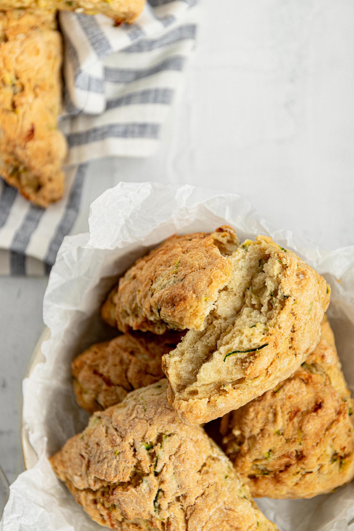 Zucchini Cheddar Scones