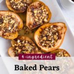Baked Pears with Maple Syrup and Walnuts