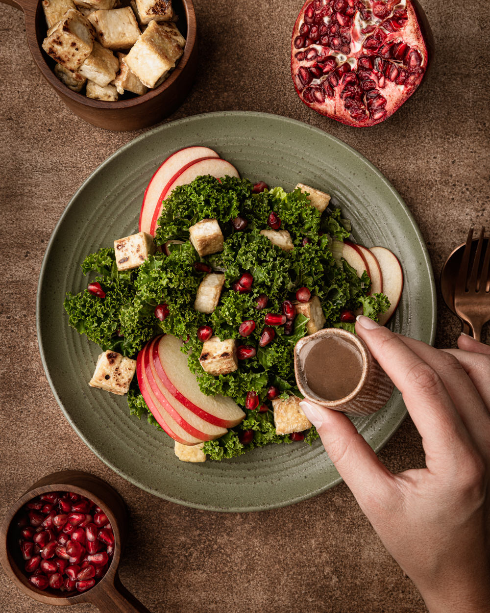 Winter Salad with Pomegranate