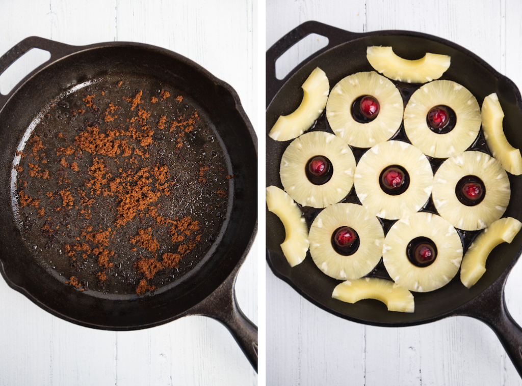 Steps to Make Vegan Pineapple Upside Down Cake