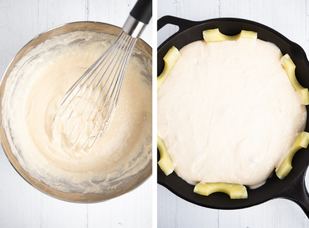 Steps to Make Vegan Pineapple Upside Down Cake