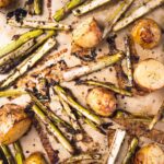 Balsamic Roasted Potatoes with Asparagus
