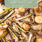 roasted potatoes and asparagus