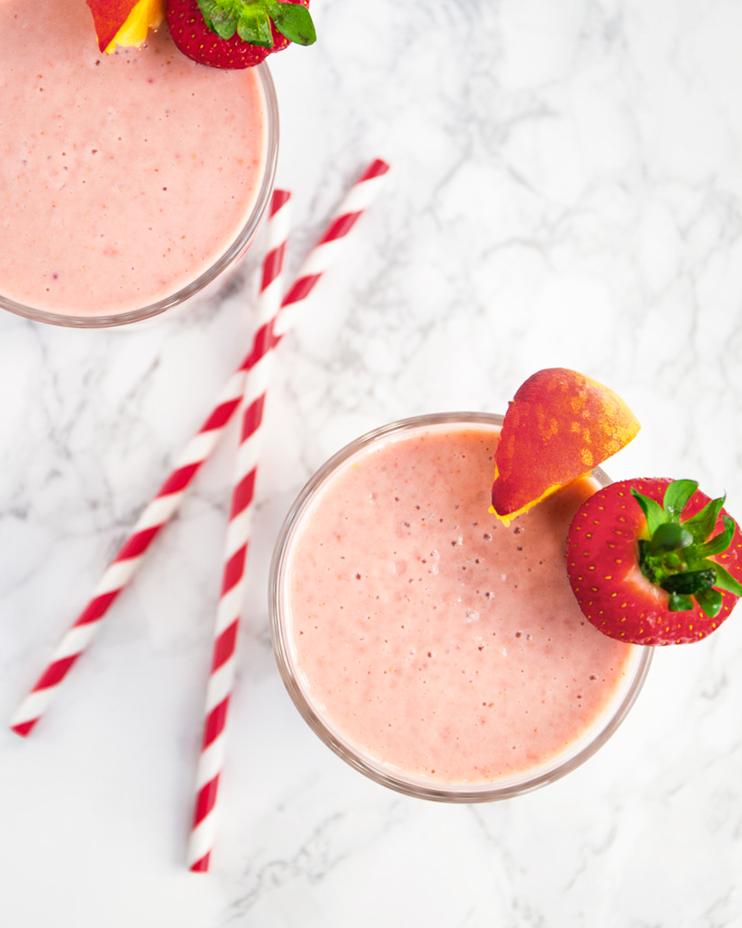 Strawberry Banana Peach Smoothie