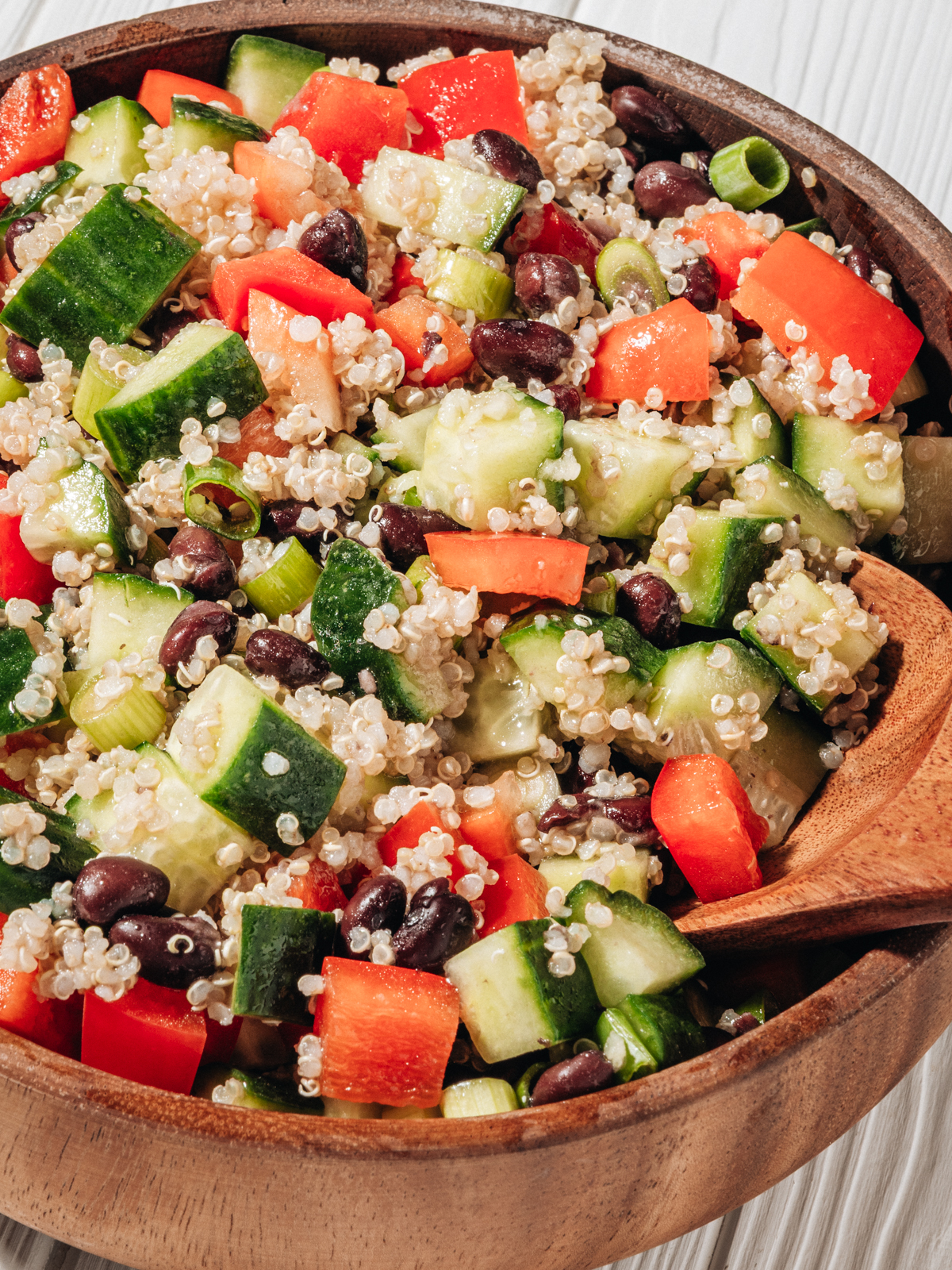 quinoa salad in a bowl