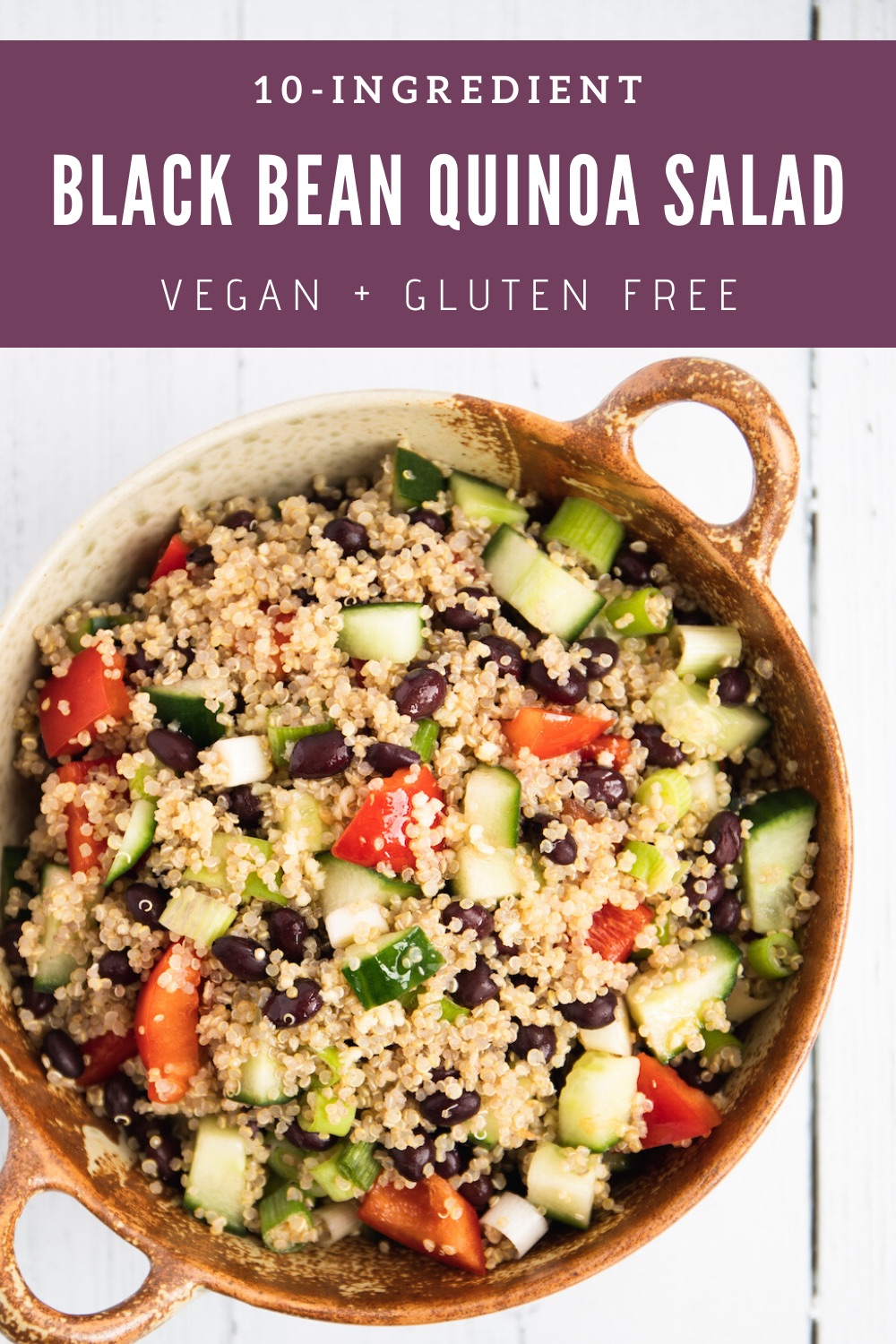 Quinoa Salad with Black Beans - Spoonful of Kindness