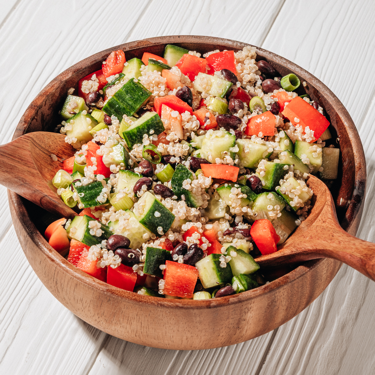 quinoa salad in a bowl