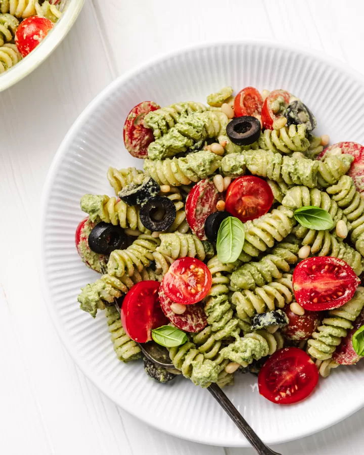 Vegan Pesto Pasta Salad