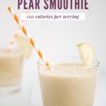 pear smoothie in a glass
