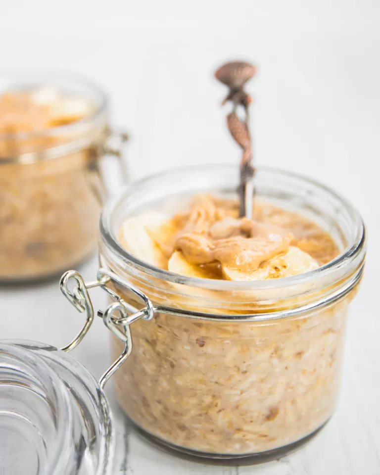 Banana Peanut Butter Overnight Oats