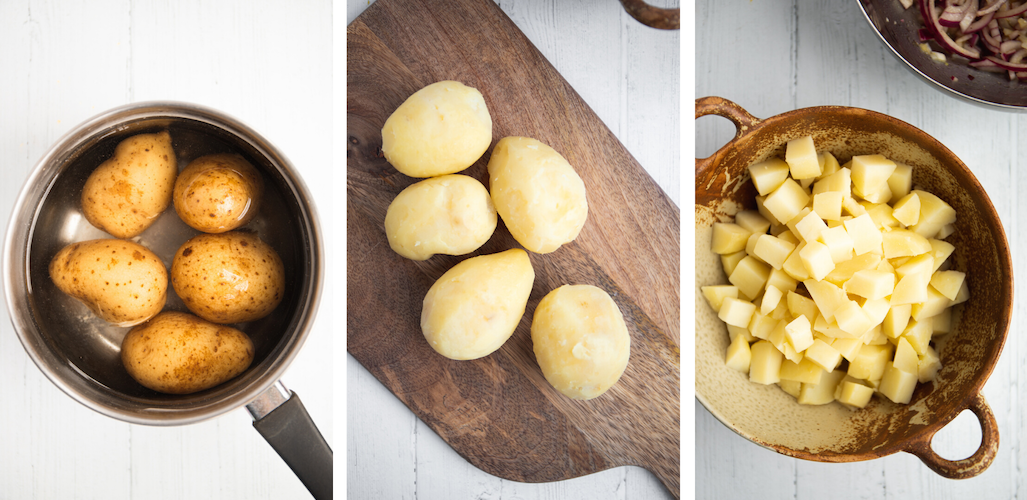 french potato salad process