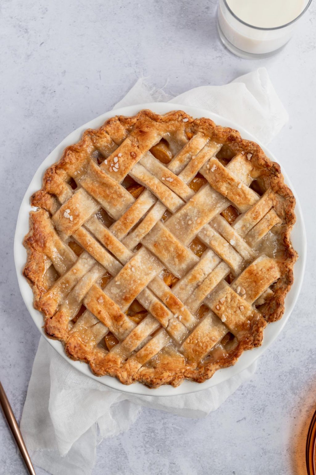 Easy Peach Pie with Canned Peaches - Spoonful of Kindness