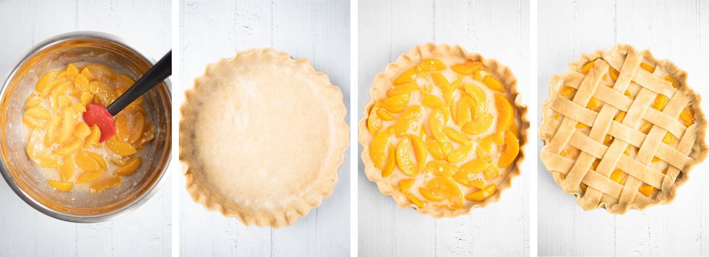 steps to making a peach pie