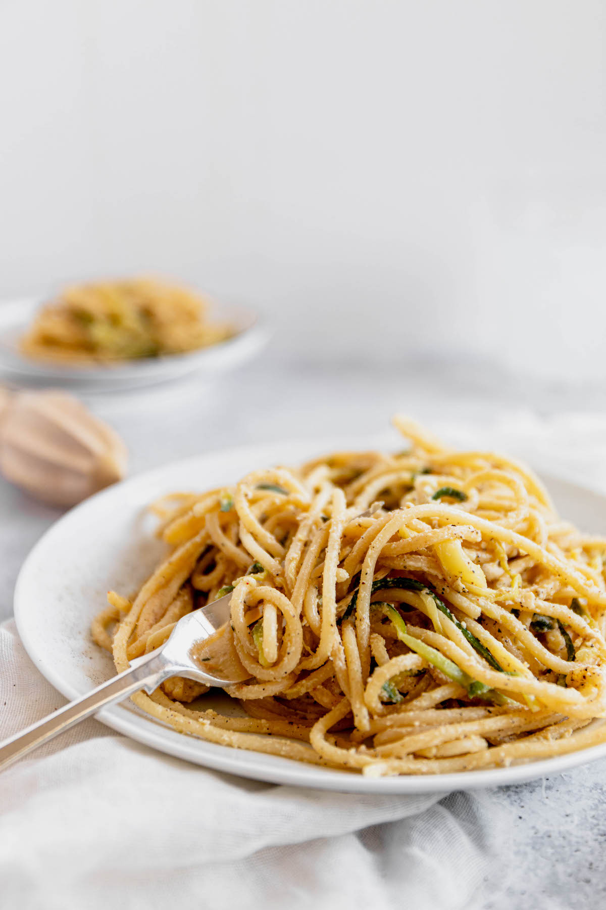 Vegan Spaghetti Carbonara - Spoonful of Kindness