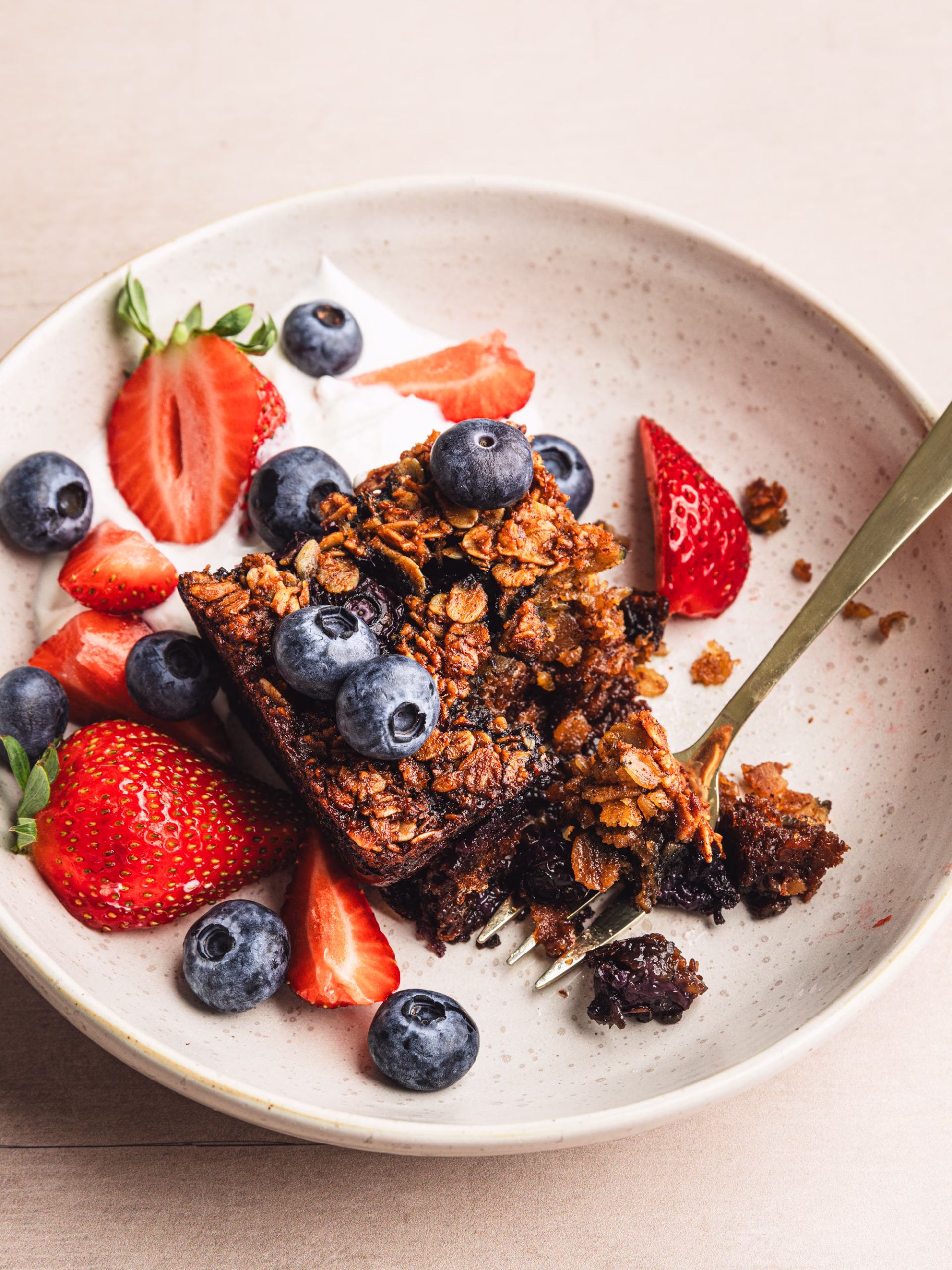 One-Bowl Blueberry Baked Oatmeal