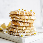 stack of lemon cookies