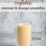 3-Ingredient Coconut Mango Smoothie