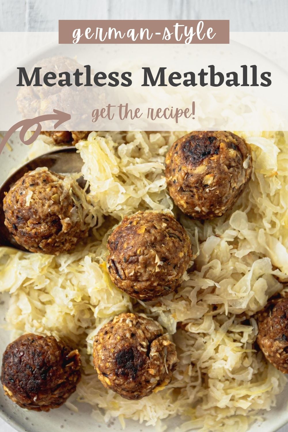 Meatless Meatballs with Sauerkraut - Spoonful of Kindness
