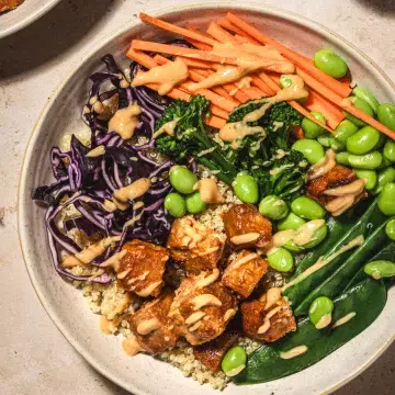 High-Protein Tempeh Buddha Bowl