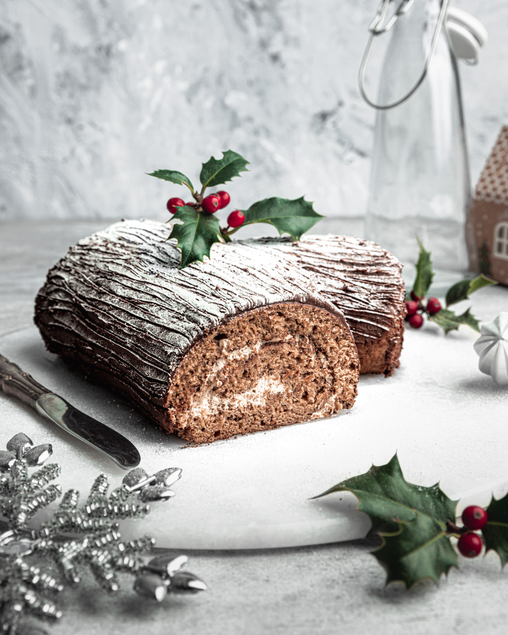 Vegan Yule Log - Spoonful of Kindness