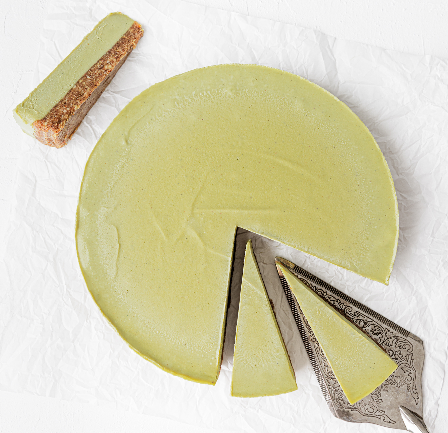 No-Bake Matcha Cheesecake