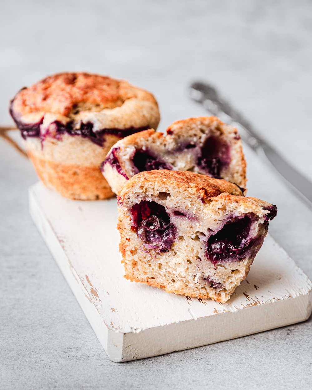 Healthy Lemon Blueberry Muffins