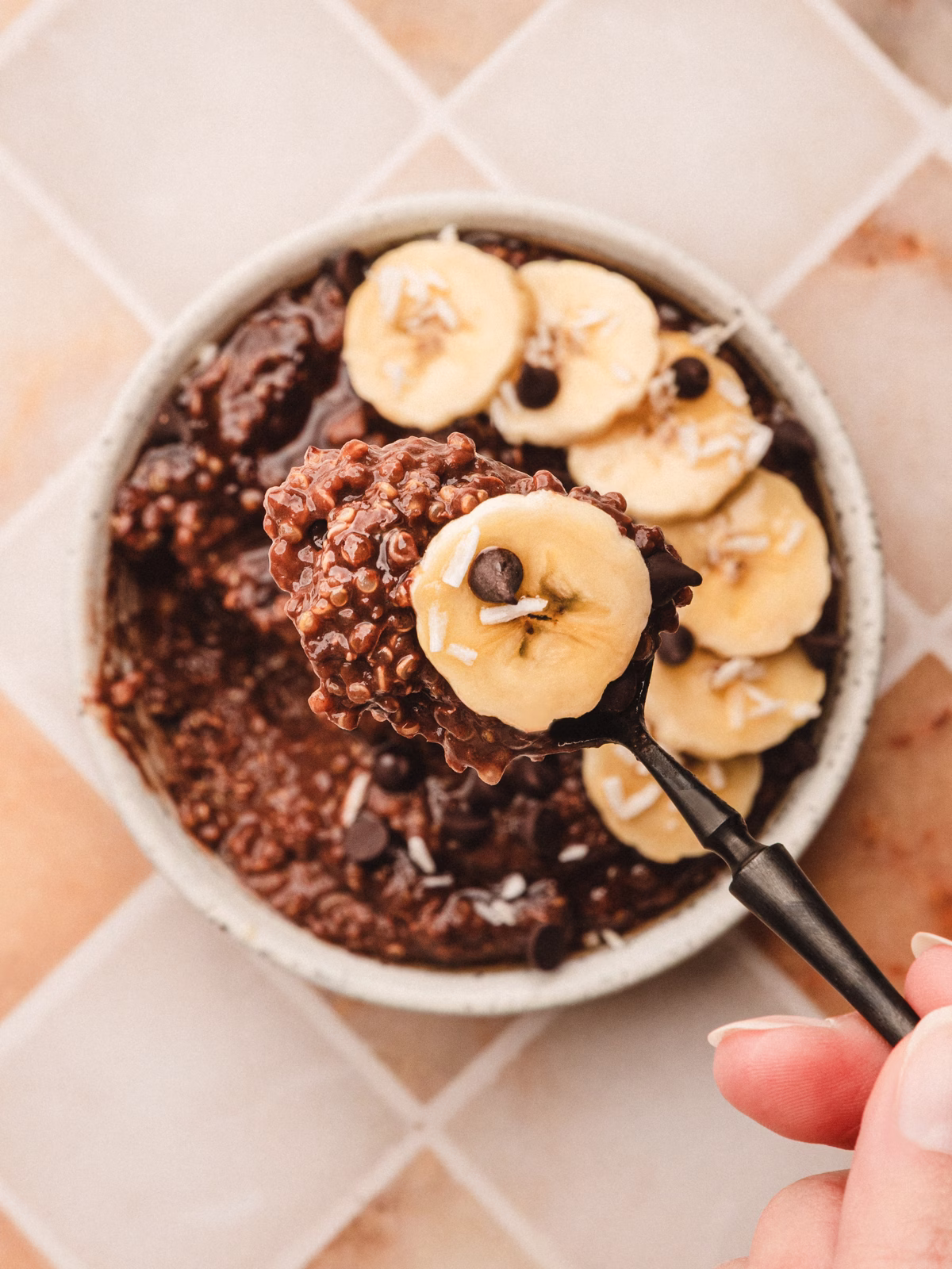 Chocolate Quinoa Breakfast Porridge