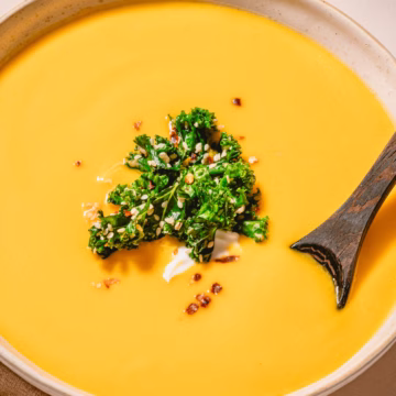 Vegan Butternut Squash Soup with Coconut Milk
