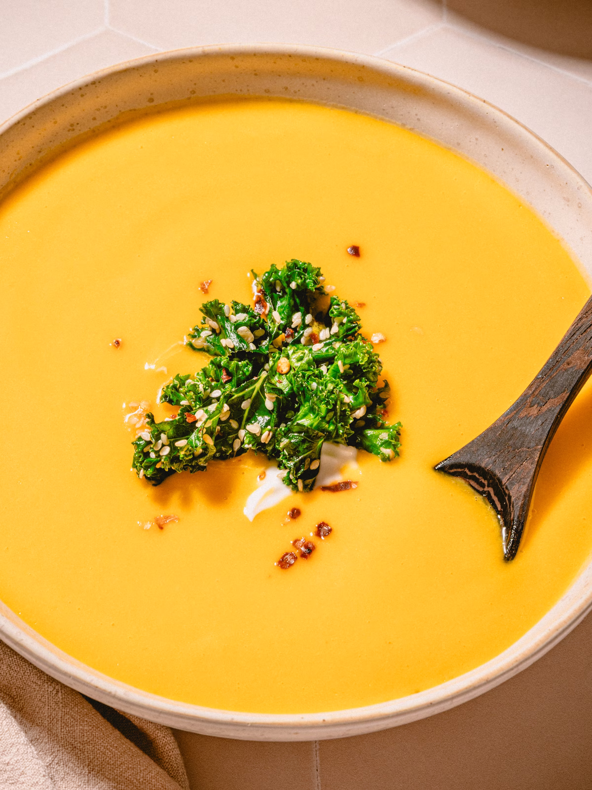 Vegan Butternut Squash Soup with Coconut Milk