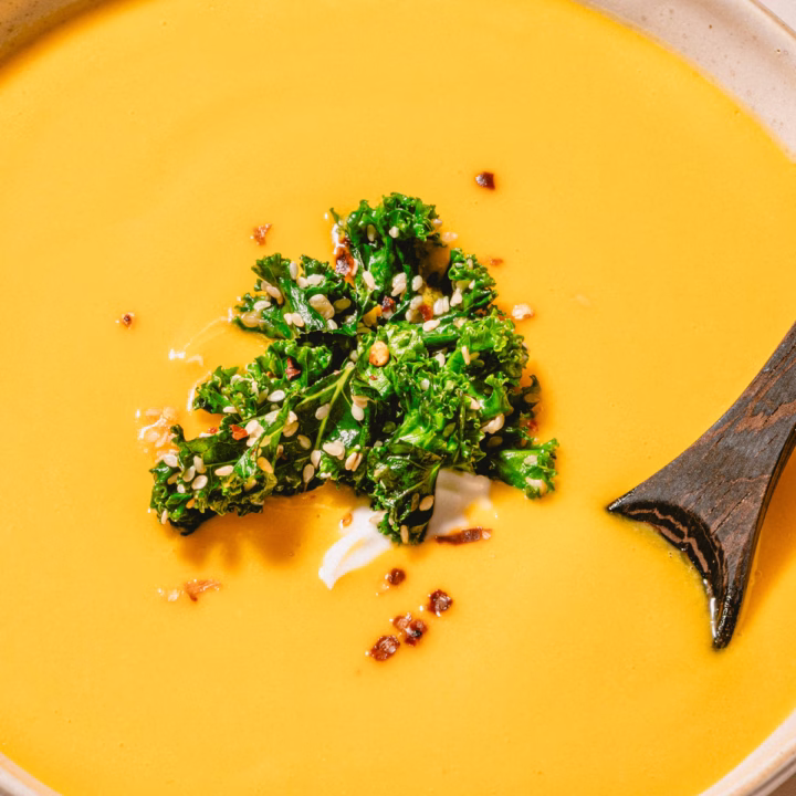 Vegan Butternut Squash Soup with Coconut Milk