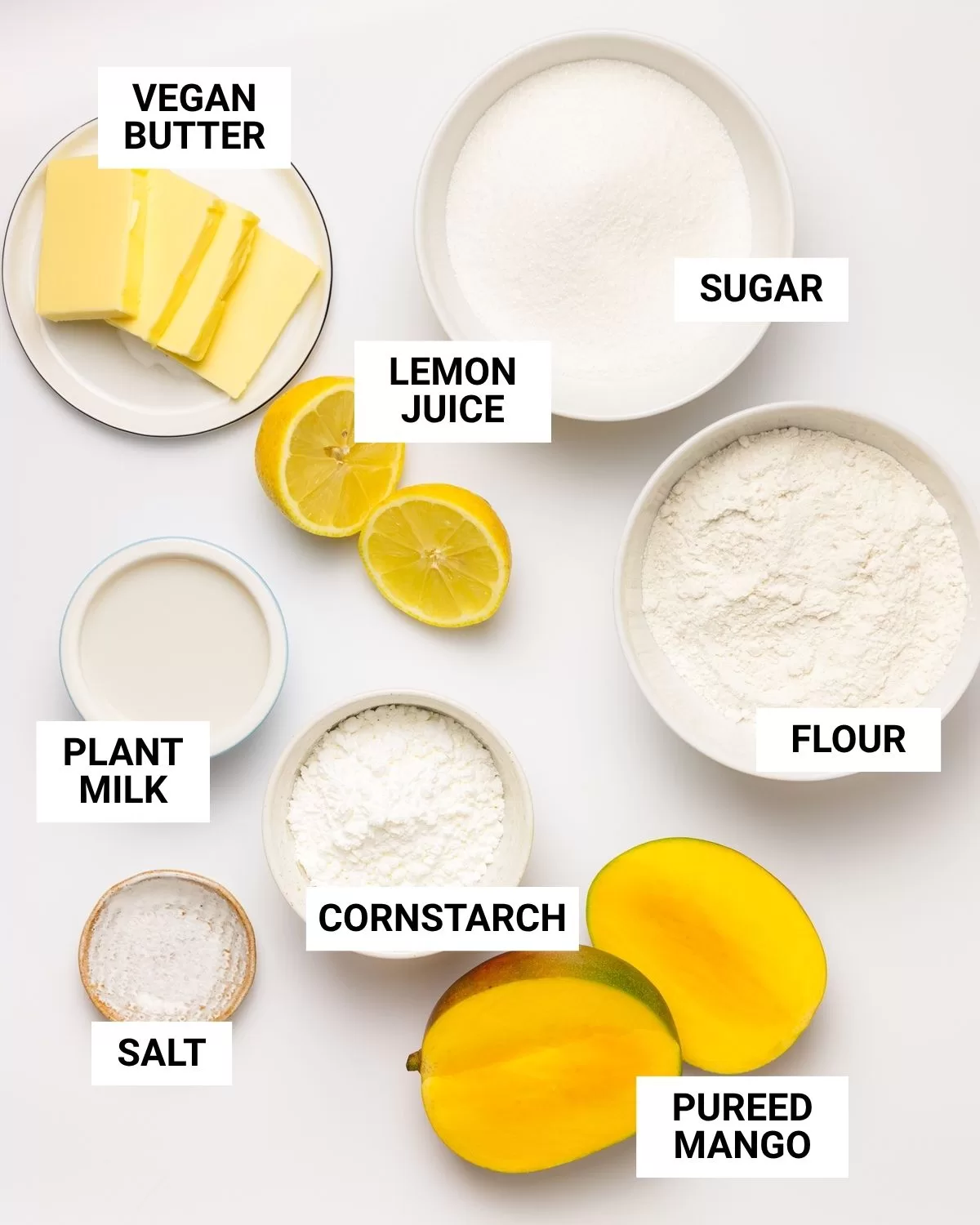 Mango Lemon Bars Ingredients