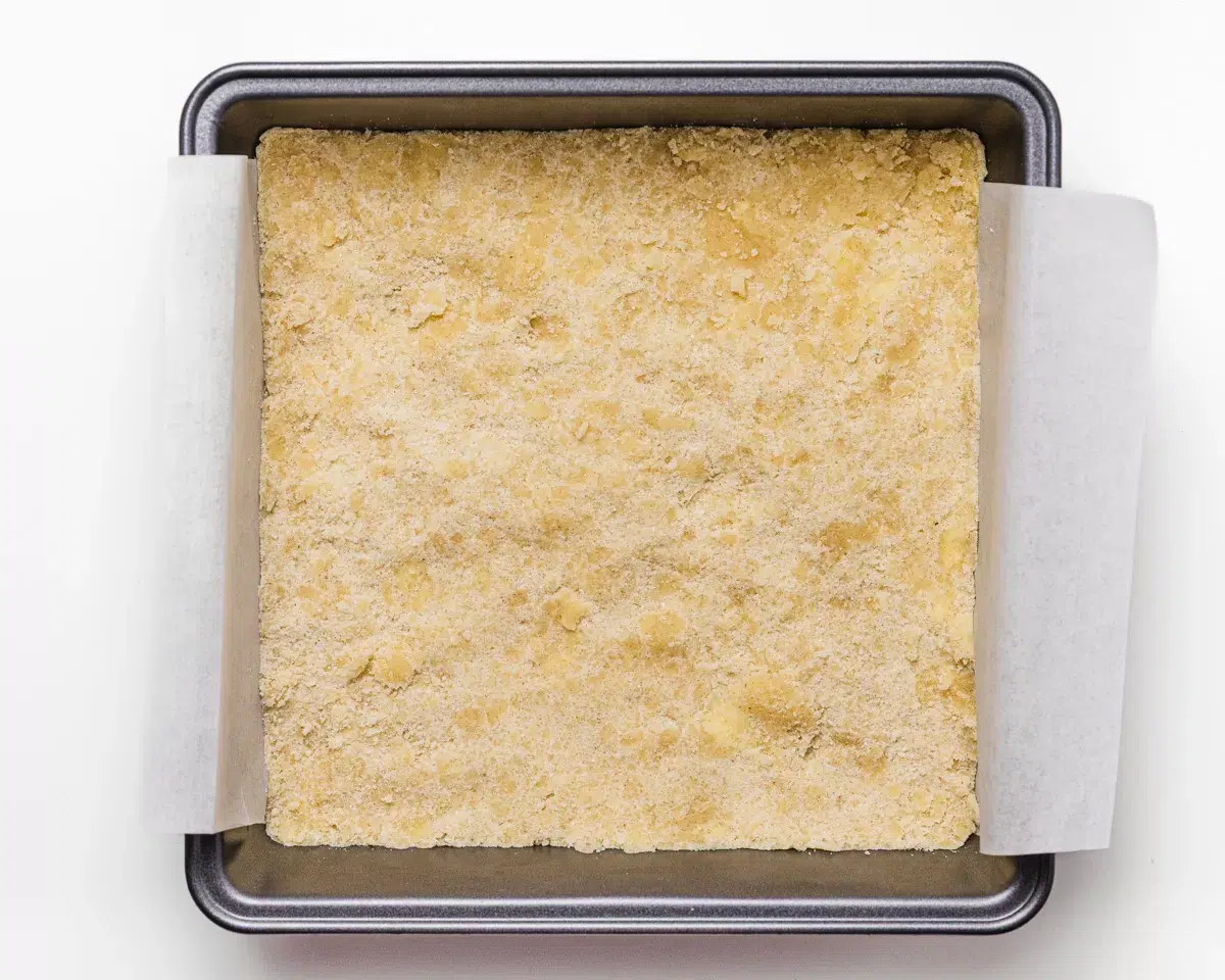 Step 2 - Bake Shortbread Base