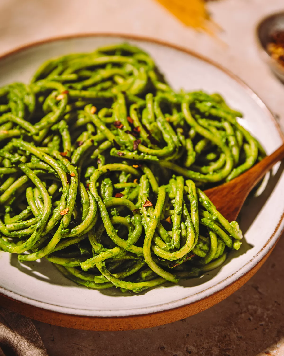 Vegan Spinach Pasta