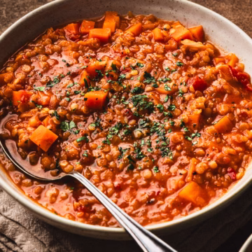 Vegan Lentil Tomato Soup