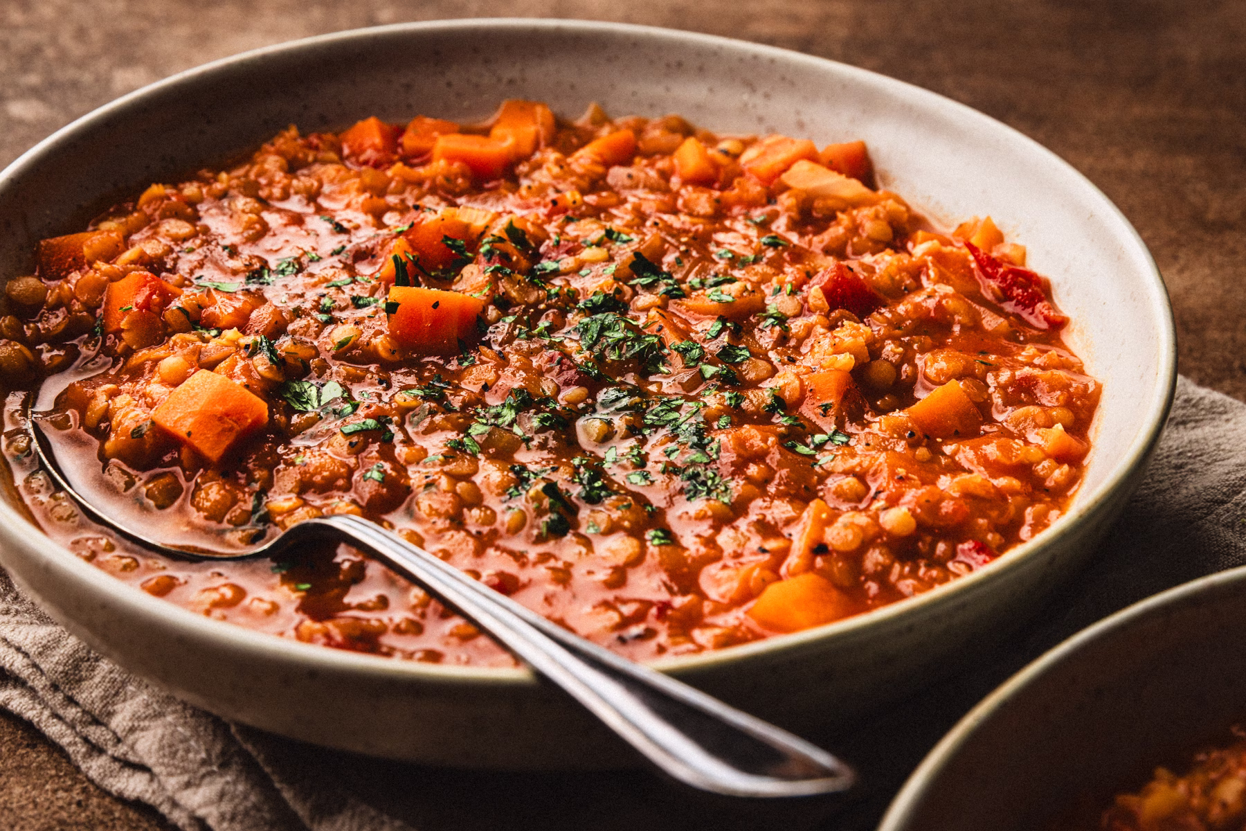 Vegan Lentil Tomato Soup