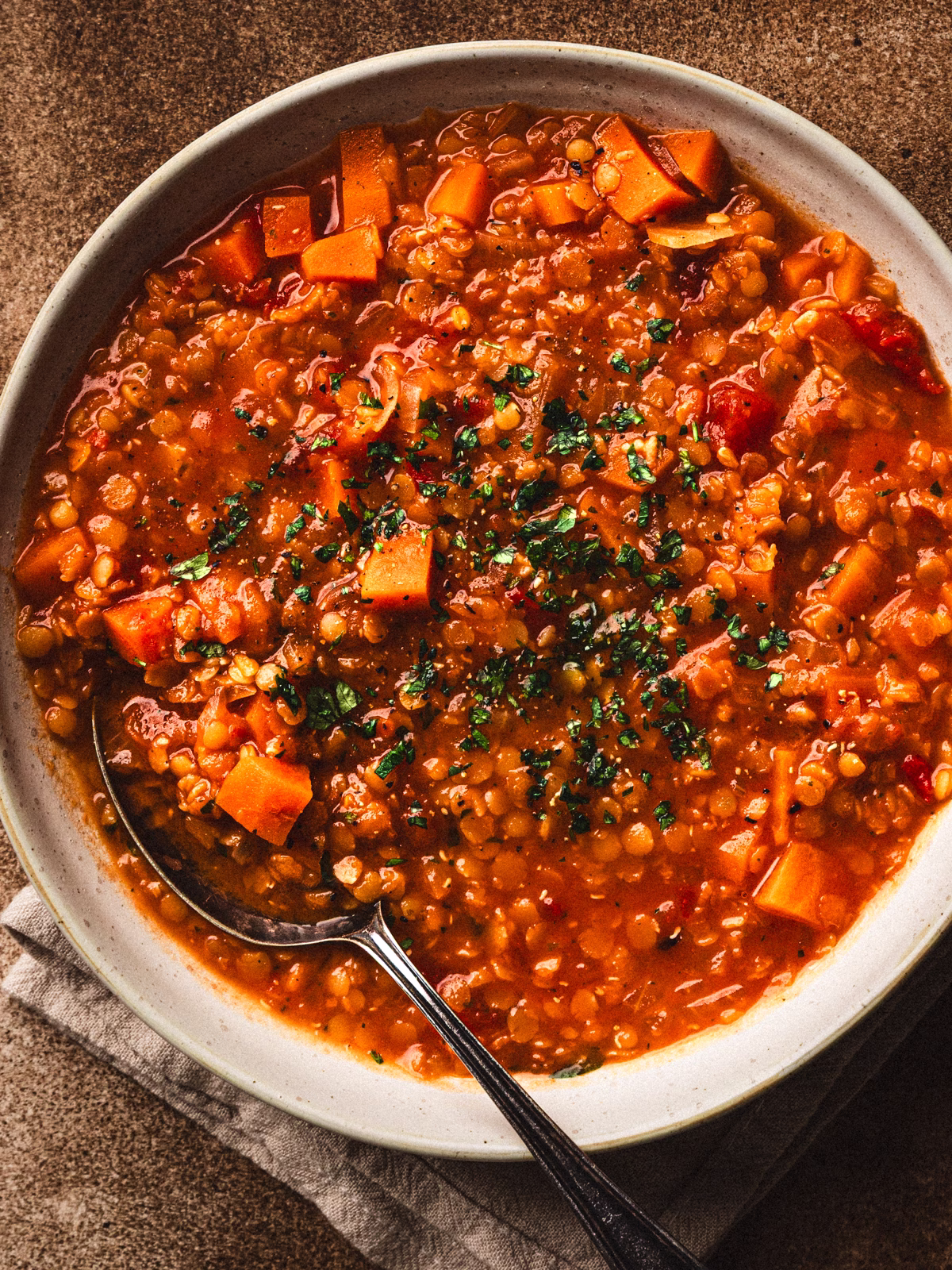 Vegan Lentil Tomato Soup