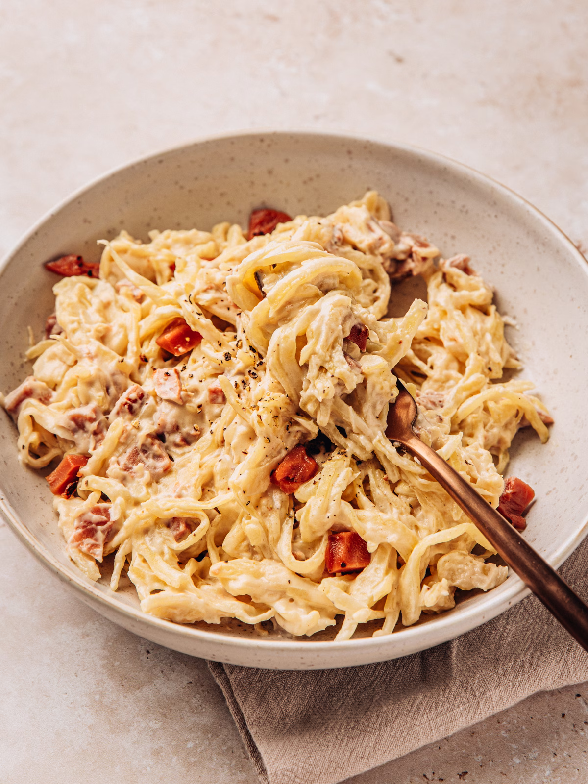 Creamy Cabbage Alfredo