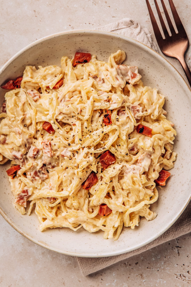 Creamy Cabbage Alfredo