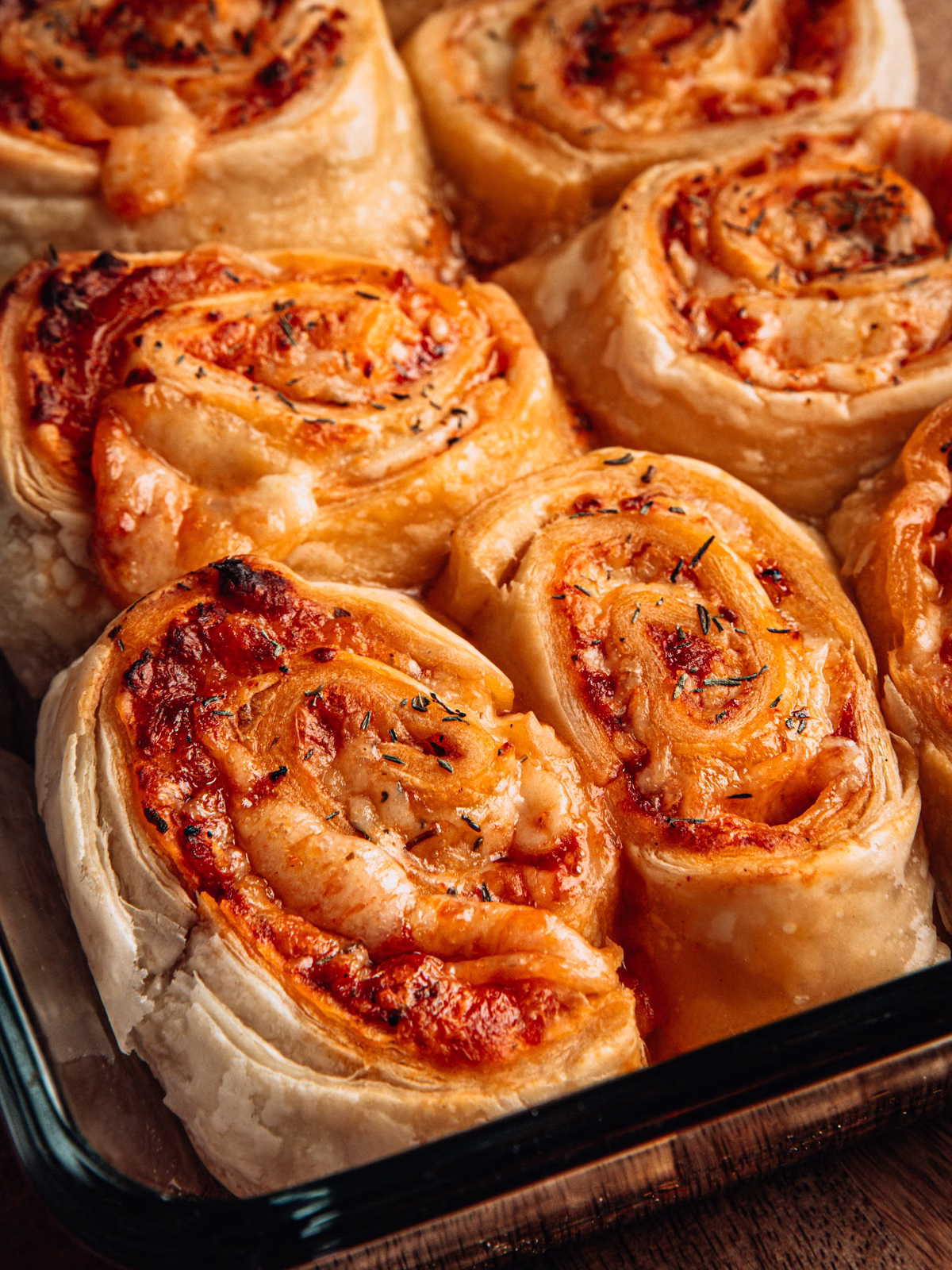 Puff Pastry Pizza Rolls