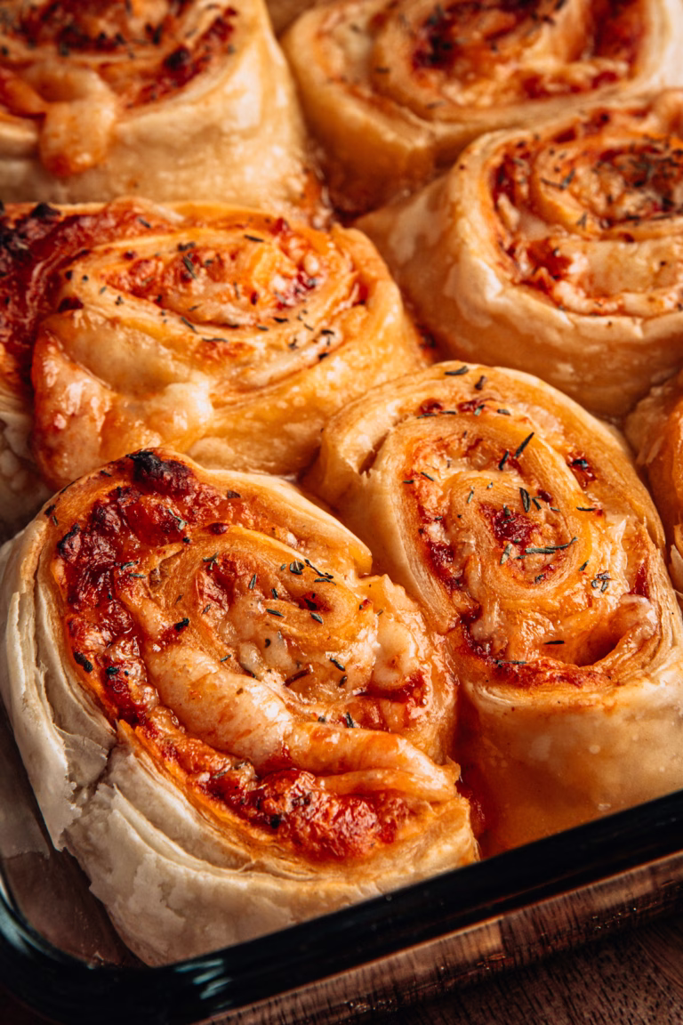 Puff Pastry Pizza Rolls
